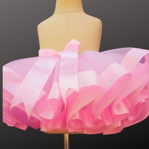 Light Pink Tutu Skirt. First Birthday Party Dress. Baby Toddler Girls Christmas. Personalized Gifts.