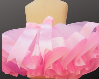 Pink Tutu Skirt. Birthday tutu skirt. . Birthday party outfit.  Toddler girl outfit.  Baby girl tutu.