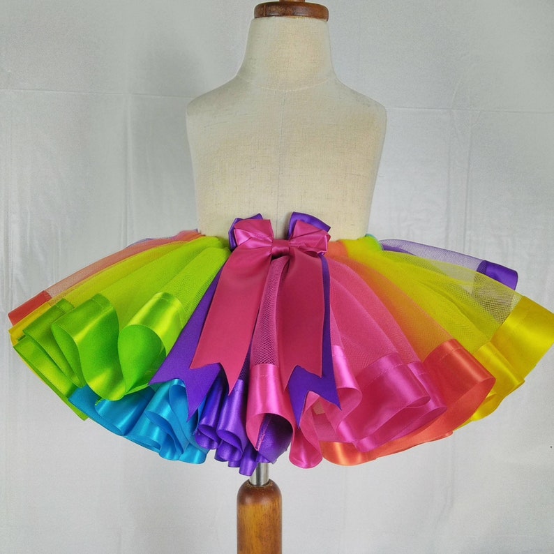 Rainbow Color Tutu. Baby Girl Tutu. Rainbow Tutu. Birthday Etsy