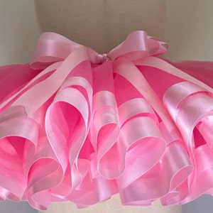 Baby Pink Tutu Skirt. Girl Toddler Birthday Party Outfit. Christmas Dress. Personalized Ballerina Themed.