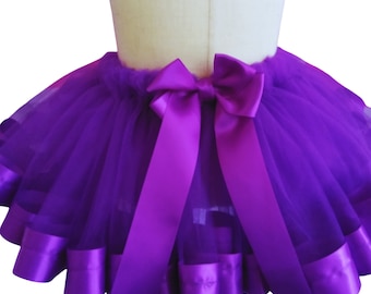 Purple Tutu Skirt.  Baby Toddler Girls Birthday Party Christmas dress. Personalized Girls.