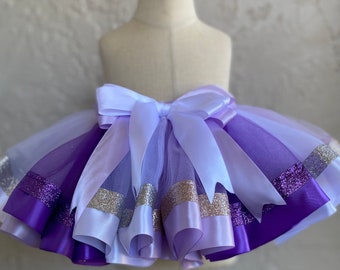 Purple, Lavender and White glitters tutu, Baby girl tutu, Birthday tutu outfit, Tutus for girls, Toddler tutu skirt, Birthday dress party