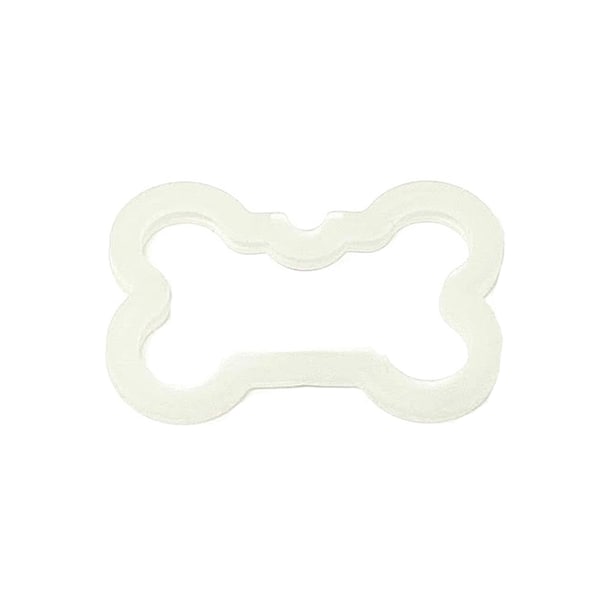 Bone Shaped Dog Pet Id Tag Silencer, Glows in the Dark