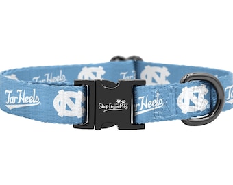 UNC Tar Heels Adjustable Pet Collar | Officially Licensed | Fits Dogs & Cats of all Sizes!