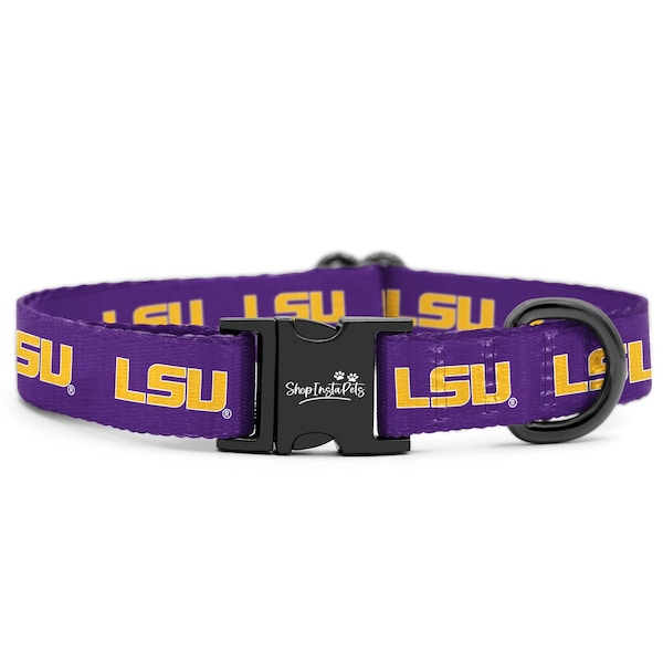 LSU Tigers Adjustable Collar for Dogs & Cats | Officially Licensed | Fits all Pets!