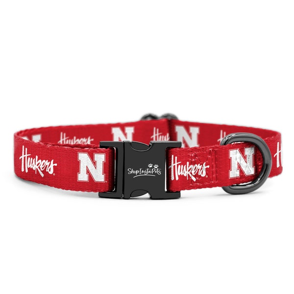 Nebraska Cornhuskers Adjustable Collar for Dogs & Cats | Officially Licensed | Fits all Pets!