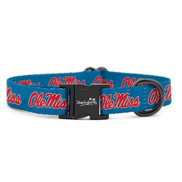 Ole Miss Rebels Adjustable Pet Collar | Officially Licensed | Fits Dogs & Cats of all Sizes!