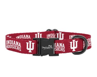 Indiana Hoosiers Adjustable Pet Collar | Officially Licensed | Fits Dogs & Cats of all Sizes!