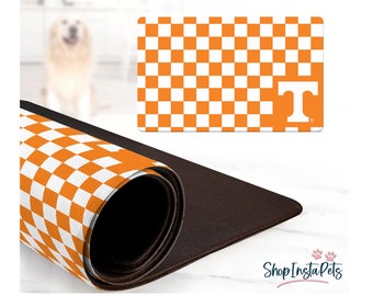 Tennessee Volunteers Water-Proof Pet Food & Water Bowl Mat | 18" x 29" | Non-Slip | Officially Licensed