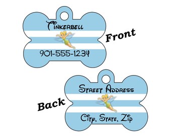 tinkerbell dog tag