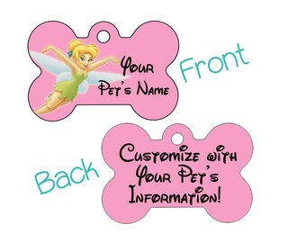 tinkerbell dog tag
