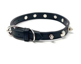 black studded cat collar