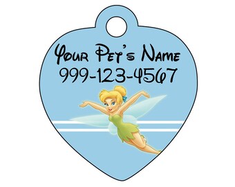 tinkerbell dog tag
