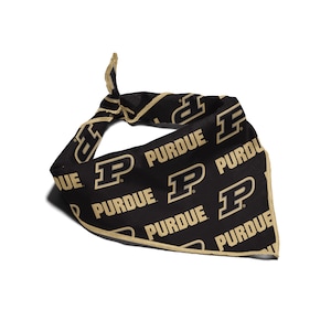 Purdue Boilermakers NCAA Bandana for Dogs & Cats | Officially Licensed | Fits Pets of all Sizes | Makes a Great Gift