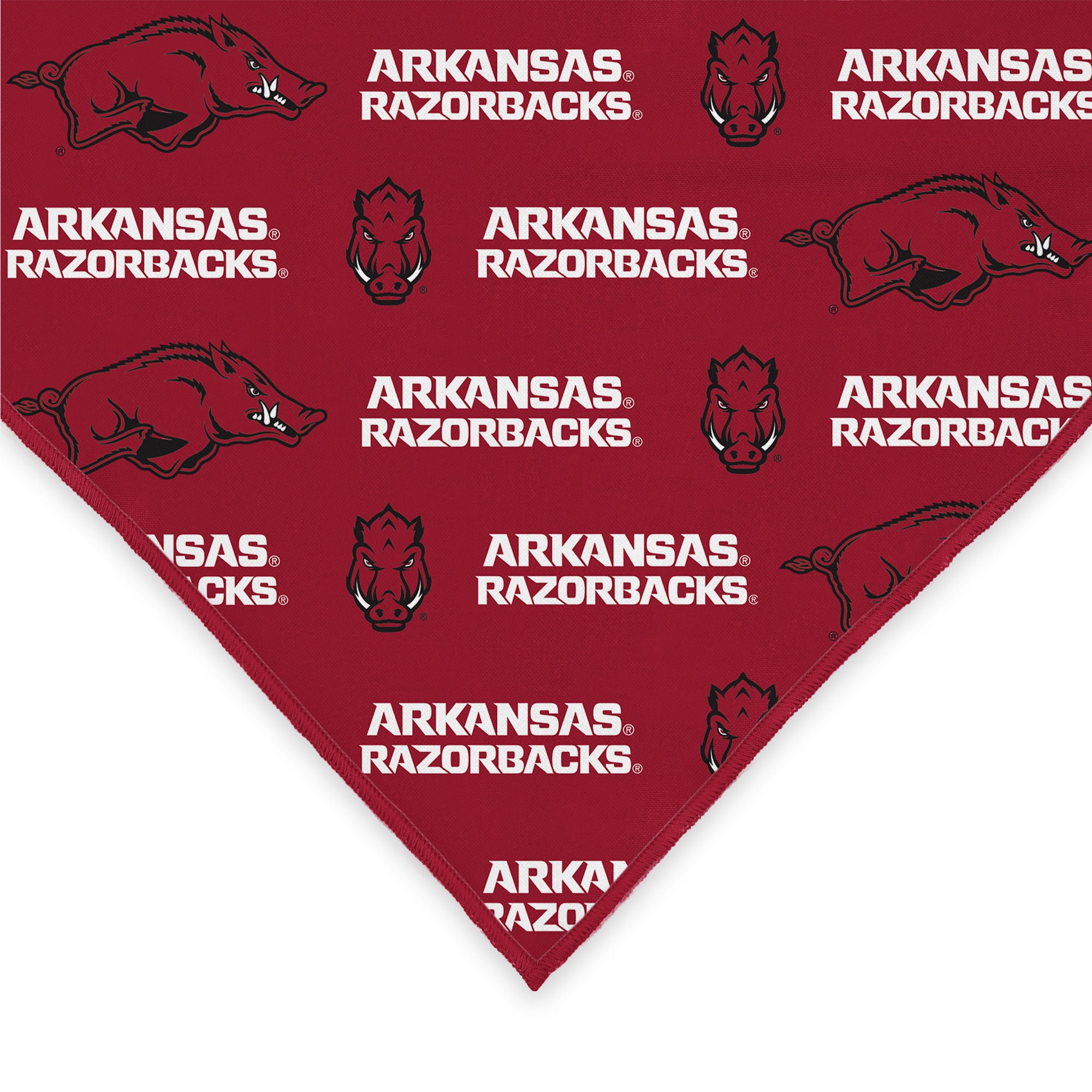 Arkansas Razorbacks NCAA Bandana for Dogs & Cats | Officially Licensed ...
