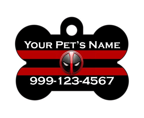 deadpool dog tag
