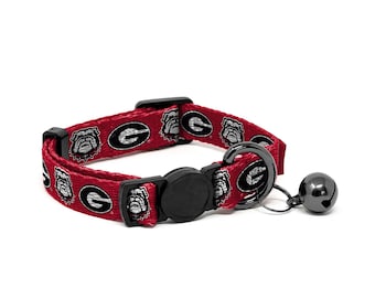 Georgia Bulldogs Adjustable Breakaway Cat Collar