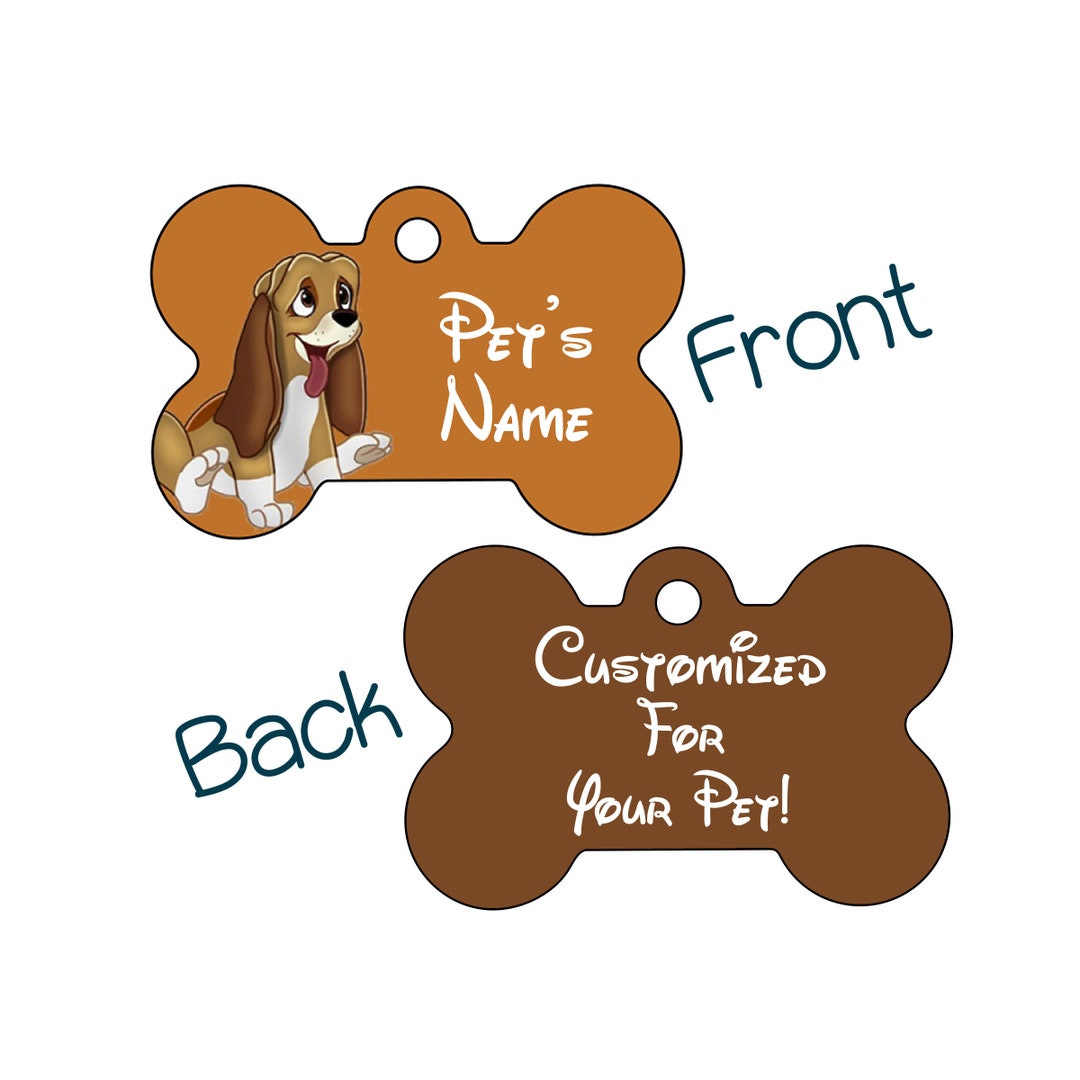 Copper Disney 2sided Pet Id Dog Tag Personalized for Your Pet Etsy