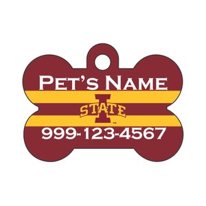 Iowa State Cyclones Pet Id Dog Tag | Officially Licensed | Personalized for Your Pet