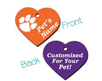 clemson dog tag