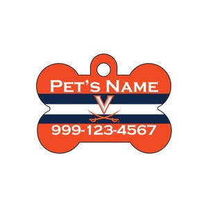Virginia Cavaliers Pet Id Dog Tag | Officially Licensed | Personalized for Your Pet
