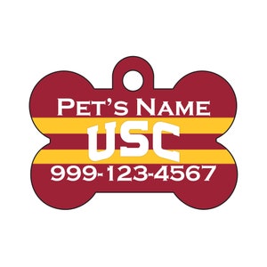 USC Trojans Pet Id Dog Tag | Officially Licensed | Personalized for Your Pet
