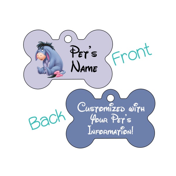 Eeyore | Disney 2-Sided Pet Id Dog Tag Personalized for your Pet