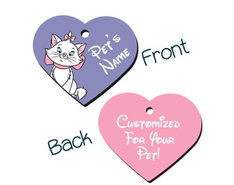Marie | Disney 2-Sided Pet Id Tag for Dogs & Cats | Personalized for Your Pet