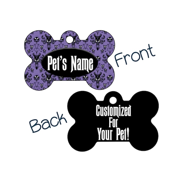 Haunted Mansion | Disney 2-Sided Pet Id Dog tag | Personalized for Your Pet