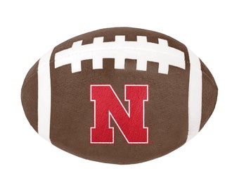 Nebraska Cornhuskers NCAA Juguete chirriante para perros de fútbol/duradero y ideal para perros de todos los tamaños