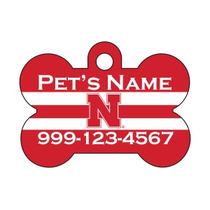 Nebraska Cornhuskers Pet Id Dog Tag | Officially Licensed | Personalized for Your Pet