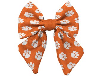 Clemson Tigers Pet Bow | Officially Licensed | Fits Dogs & Cats of all Sizes!