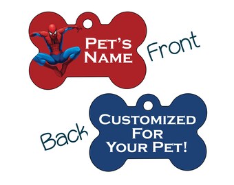 spiderman dog tag