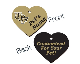 UCF Knights 2-Sided Pet Id Tag for Dogs & Cats | Officially Licensed | Personalized for Your Pet