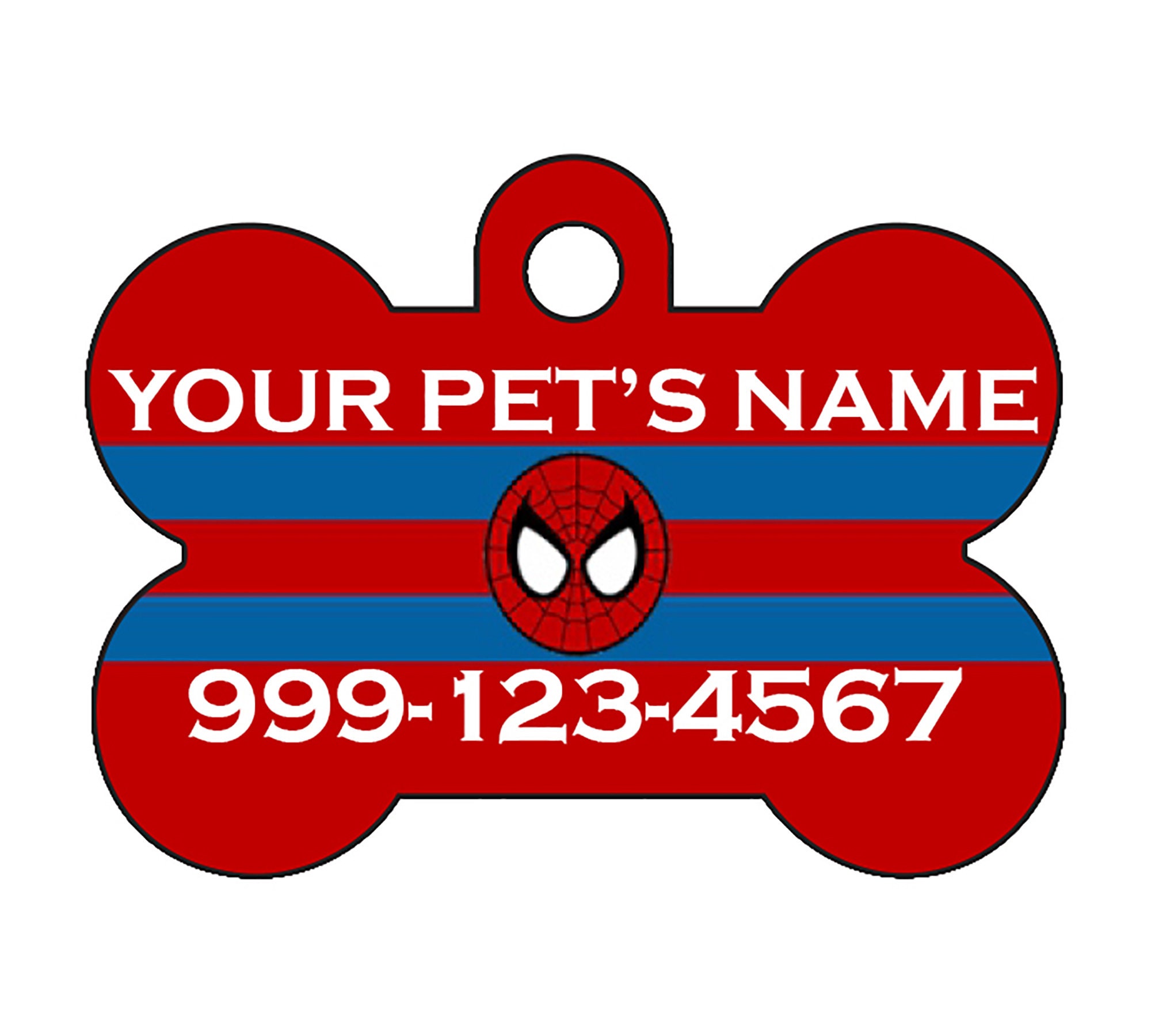 spiderman dog tag