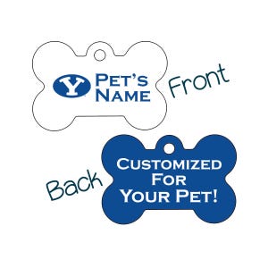 BYU Cougars 2-Sided Pet Id Dog Tag | Officially Licensed | Personalized for Your Pet