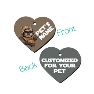 Ewok | Star Wars 2-Sided Pet Id Tag for Dogs & Cats | Personalized for Your Pet