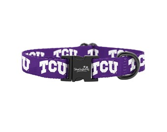 TCU Horned Frogs Adjustable Pet Collar | Officially Licensed | Fits Dogs & Cats of all Sizes!