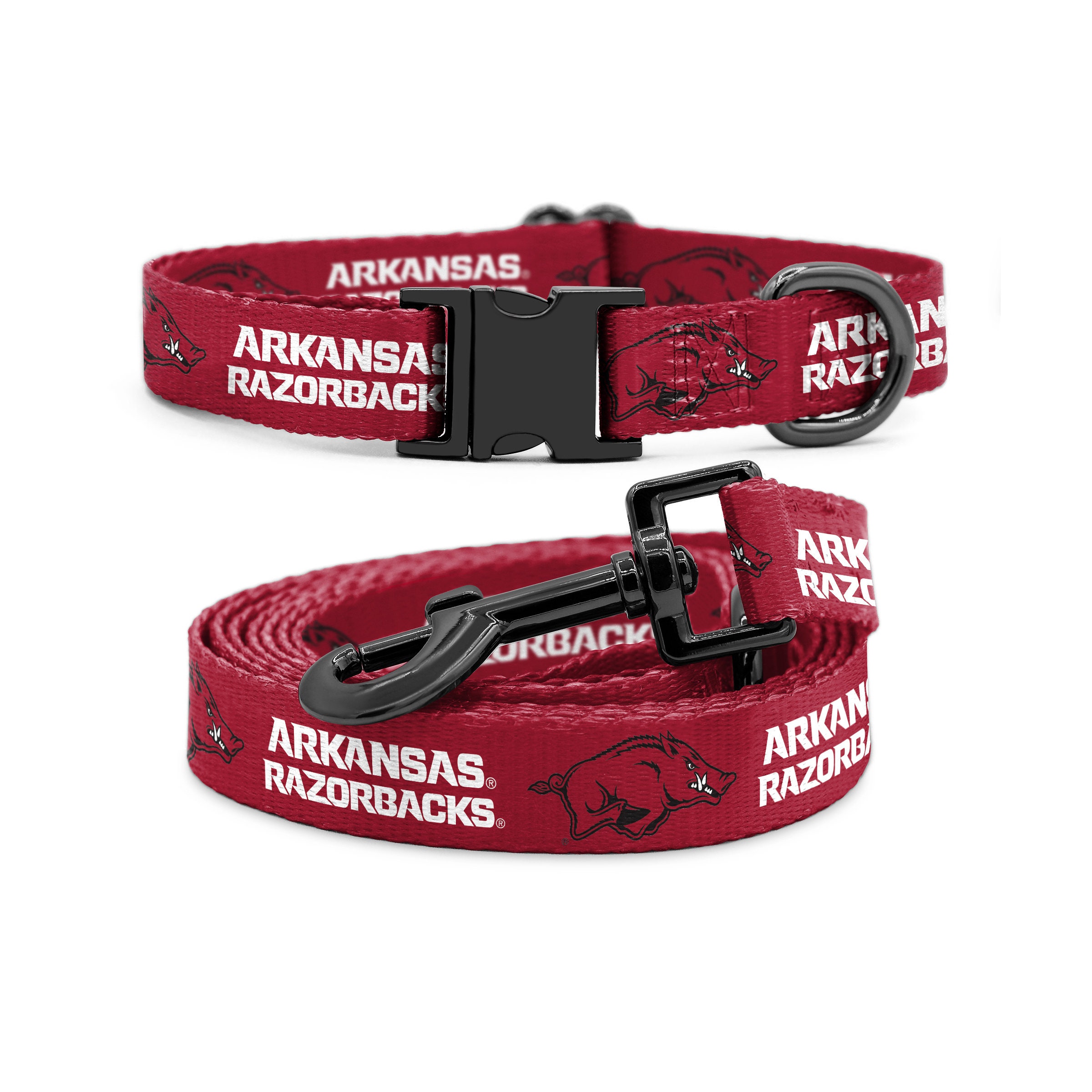 Arkansas Razorbacks Pet Reflective Nylon Collar - Small