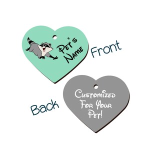 Meeko | Disney 2-Sided Pet Id Tag for Dogs & Cats | Personalized for Your Pet image 1
