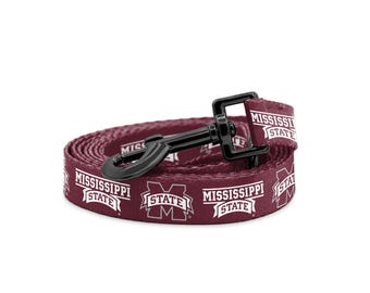 Mississippi State Bulldogs 6 Foot Dog Walking Leash | Officially Licensed
