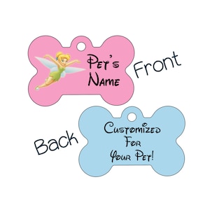Tinkerbell | Disney 2-Sided Pet Id Dog Tag | Personalized for Your Pet