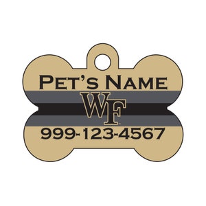 Wake Forest Demon Deacons Pet Id Dog Tag | Officially Licensed | Personalized for Your Pet
