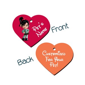 Vanellope Von Schweetz | Disney 2-Sided Pet Id Tag for Dogs & Cats | Personalized for Your Pet