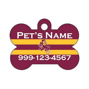 Arizona State Sun Devils Pet Id Dog Tag | Officially Licensed | Personalized for Your Pet