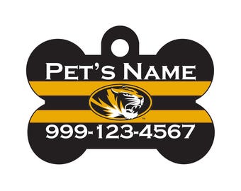Missouri Tigers Pet Id Dog Tag | Officially Licensed | Personalized for Your Pet