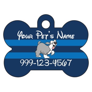 Disney The Little Mermaid Max Pet Id Dog Tag Personalized w/ Your Pet&#39;s Name & Number
