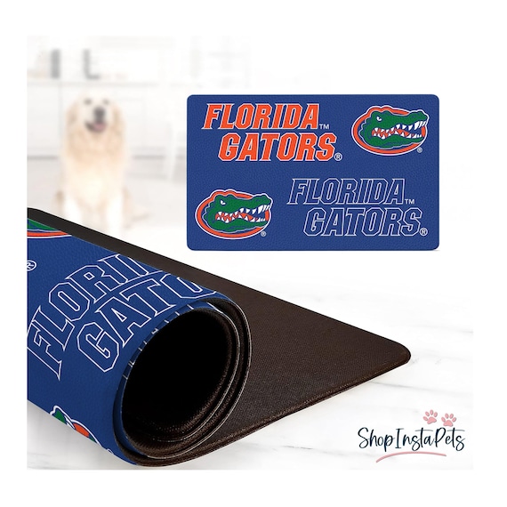 Florida Gators Water-Proof Pet Food & Water Bowl Mat | 18" x 29" | Non-Slip | Officially Licensed