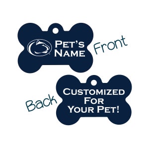 Penn State Nittany Lions 2-Sided Pet Id Dog Tag | Officially Licensed | Personalized for Your Pet