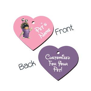 Monsters Inc Boo | Disney 2-Sided Pet Id Tag for Dogs & Cats | Personalized for Your Pet
